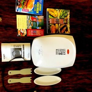 George Foreman grill with all the extras